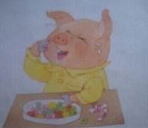 糖糖猪：喜欢吃糖的小猪